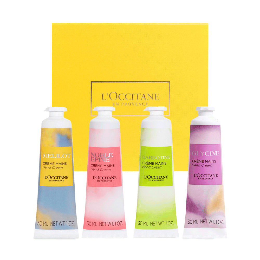 Подарунковий набір квартет кремів для рук КВІТКОВА ОДІСЕЯ