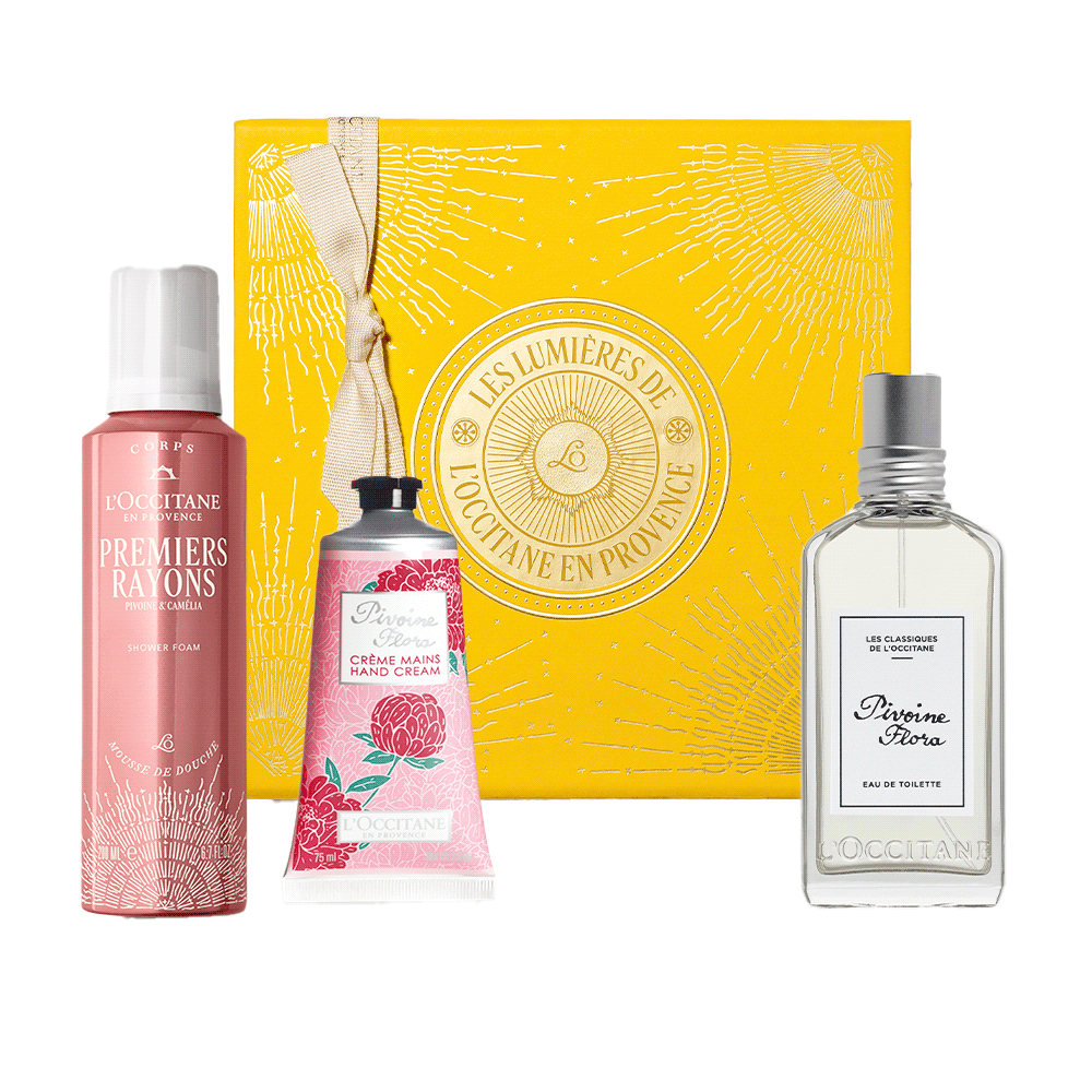 Парфумований різдвяний подарунковий набір ПІВОНІЯ