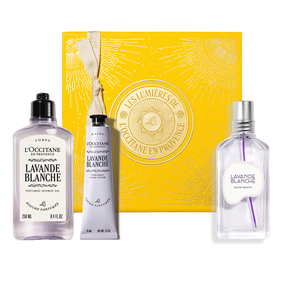 Парфумований різдвяний подарунковий набір БІЛА ЛАВАНДА