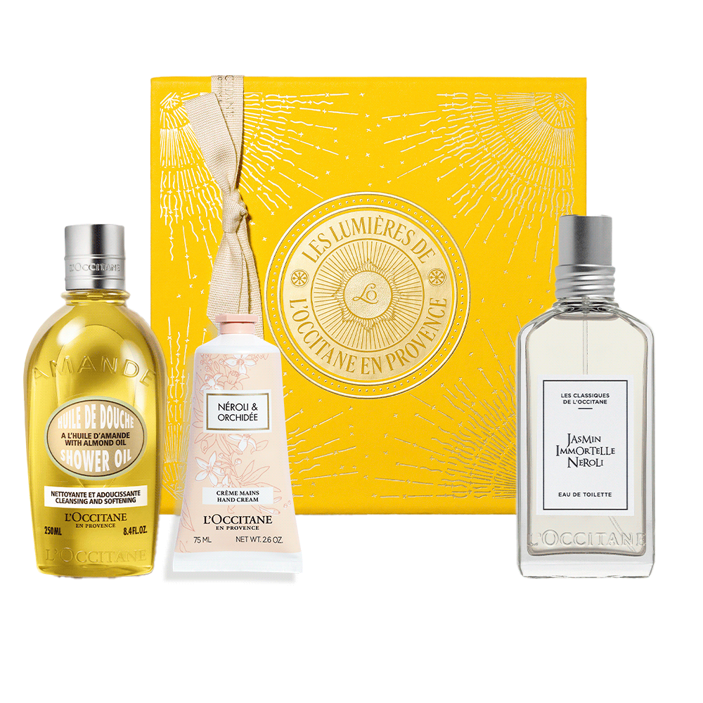 Парфумований різдвяний подарунковий набір ЖАСМИН-БЕЗМЕРТНИК-НЕРОЛІ