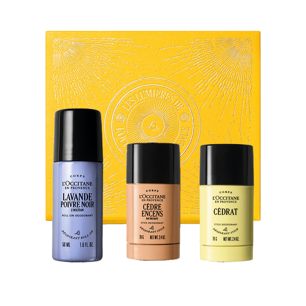 Різдвяне тріо чоловічих парфумованих дезодорантів ПОДОРОЖ В ПРОВАНС