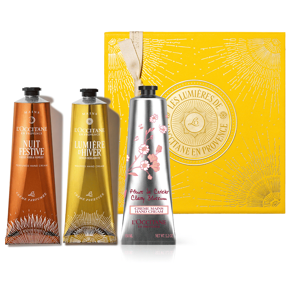 ПРЕМІУМ святковий набір ТРІО ПАРФУМОВАНИХ КРЕМІВ ДЛЯ РУК