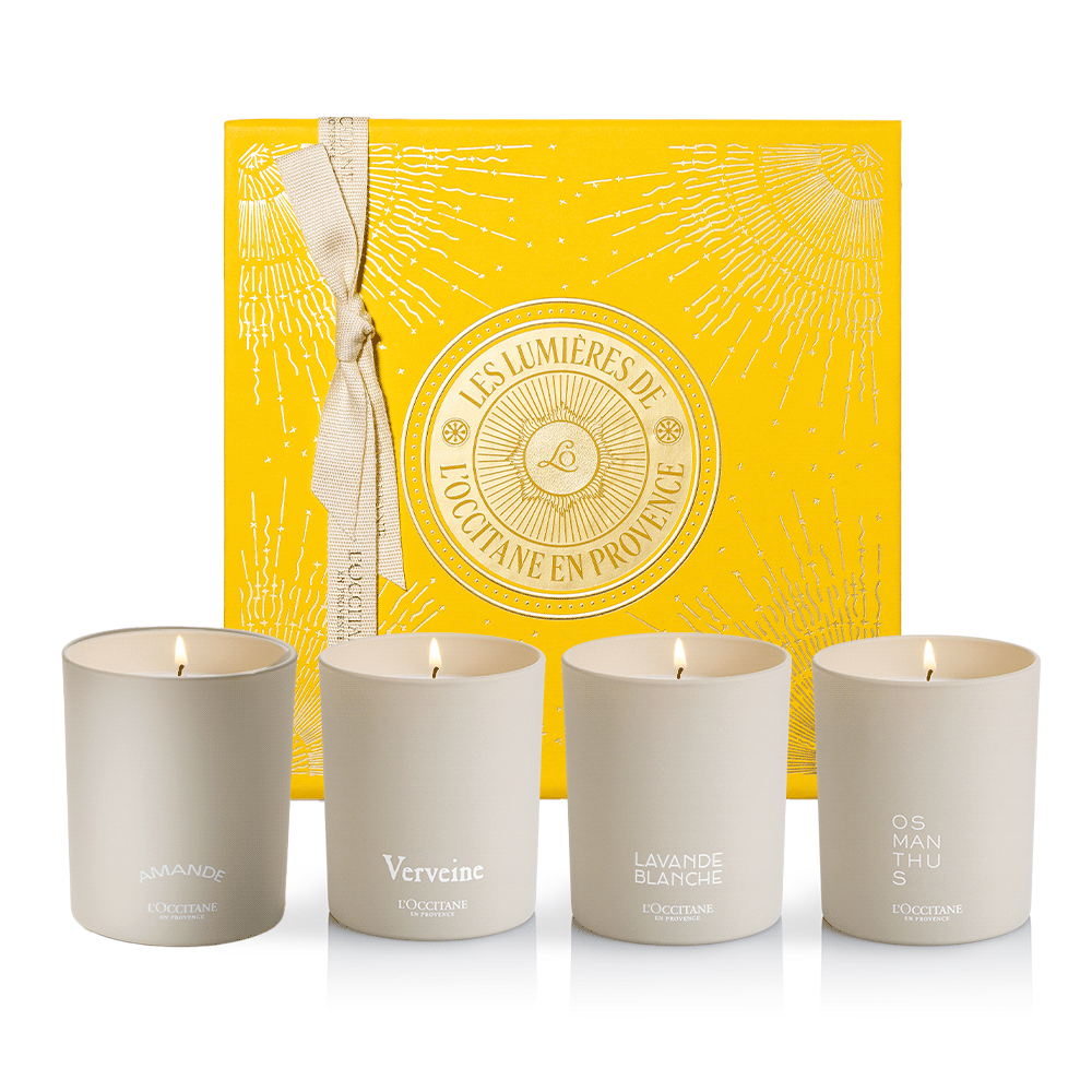 ПРЕМІУМ святковий квартет парфумованих свічок РІЗДВЯНИЙ ПРОВАНС