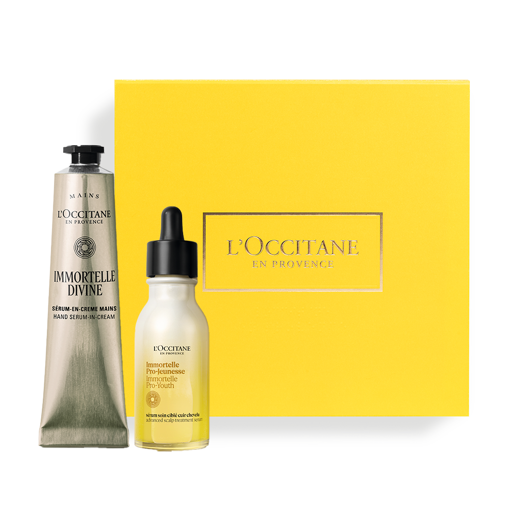 Подарунковий набір догляд за тілом та волоссям БОЖЕСТВЕННИЙ БЕЗСМЕРТНИК №1