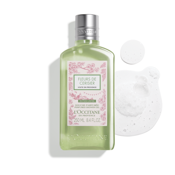 Парфумований гель для душу ВИШНЕВИЙ ЦВІТ ПОДОРОЖ В ПРОВАНС лімітована колекція