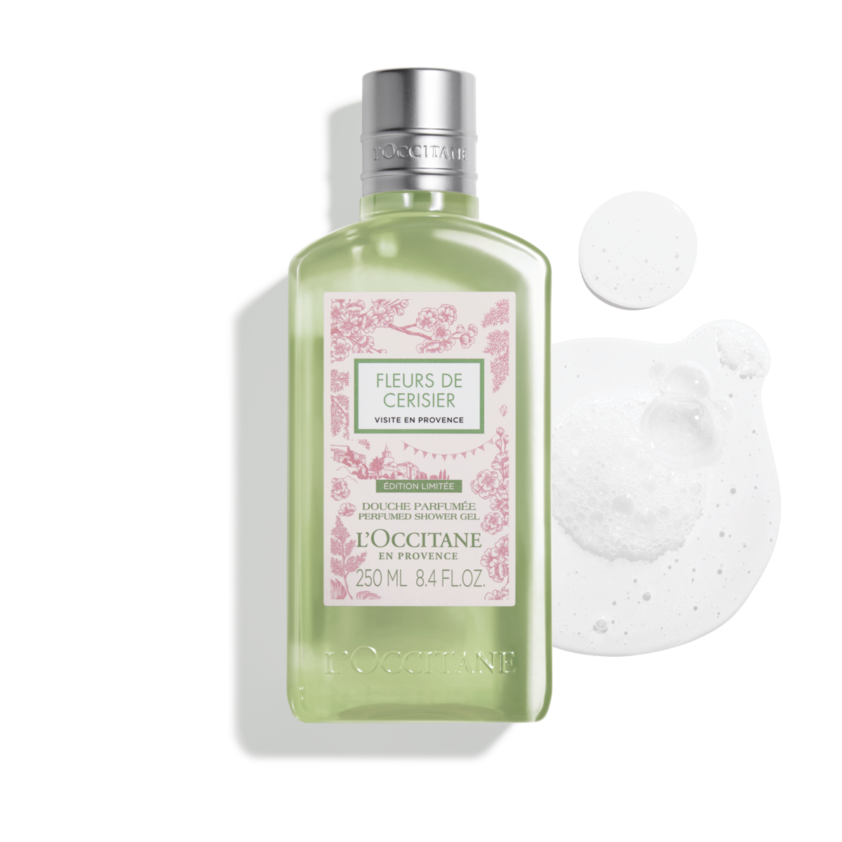 Парфумований гель для душу ВИШНЕВИЙ ЦВІТ ПОДОРОЖ В ПРОВАНС лімітована колекція