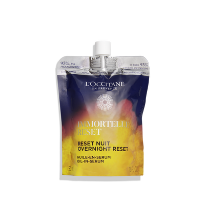 Сироватка для обличчя НІЧНЕ ВІДНОВЛЕННЯ (Immortelle Overnight Reset Oil-in-Serum) запасна еко-упаковка