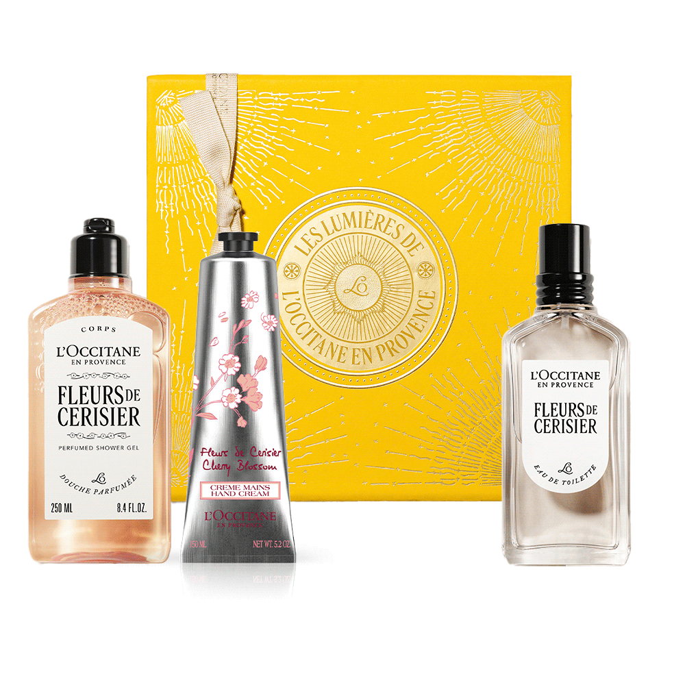 Парфумований різдвяний подарунковий набір ВИШНЕВИЙ ЦВІТ