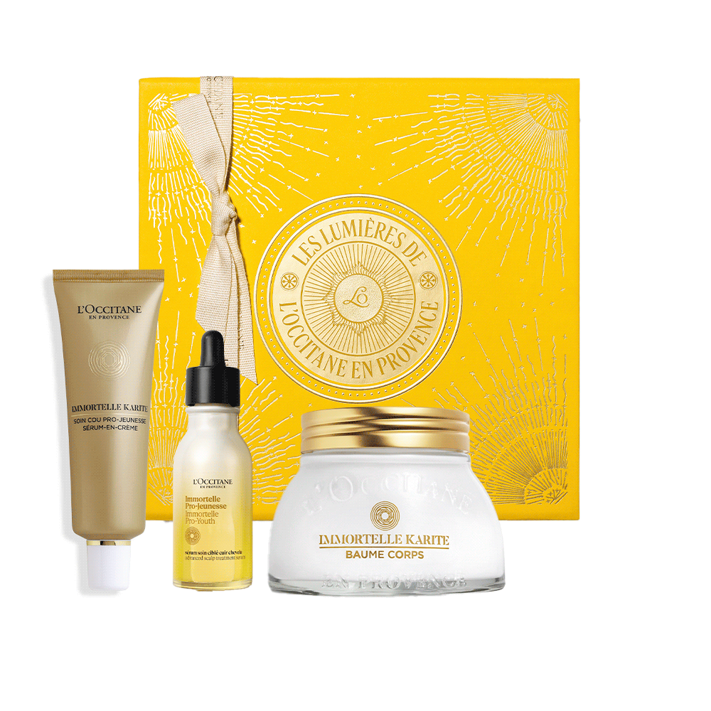 LUXURY ПРЕМІУМ святковий набір для молодості тіла та волосся КАРІТЕ-БОЖЕСТВЕННИЙ БЕЗСМЕРТНИК