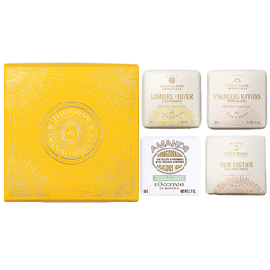 Святковий квартет парфумованого мила для рук та тіла РІЗДВЯНИЙ БУКЕТ