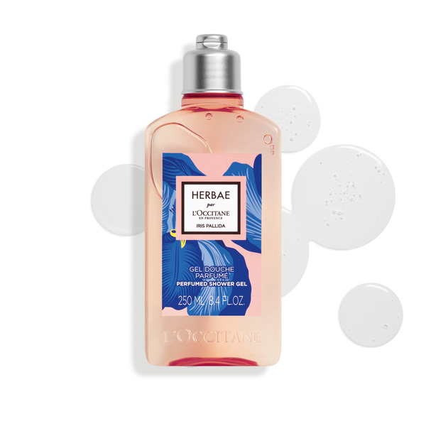 Парфумований гель для душу HERBAE par L’OCCITANE-ІРИС лімітована колекція