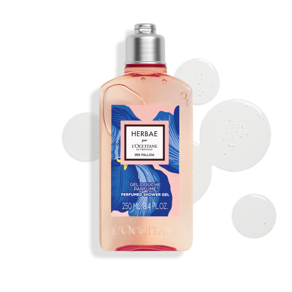 Парфумований гель для душу HERBAE par L’OCCITANE-ІРИС лімітована колекція